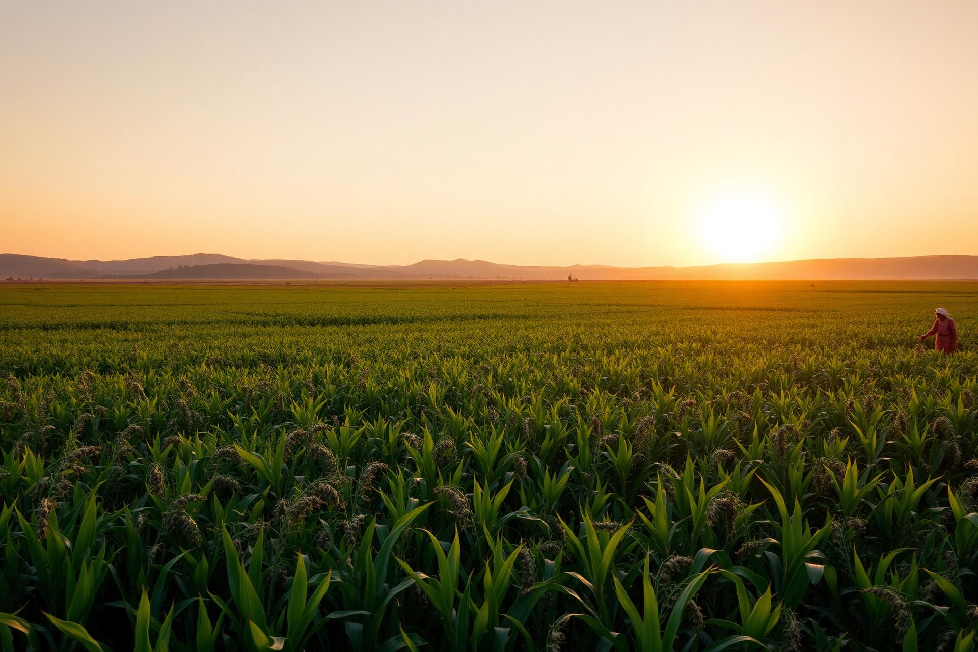 Champ agricole en Afrique de l'Ouest